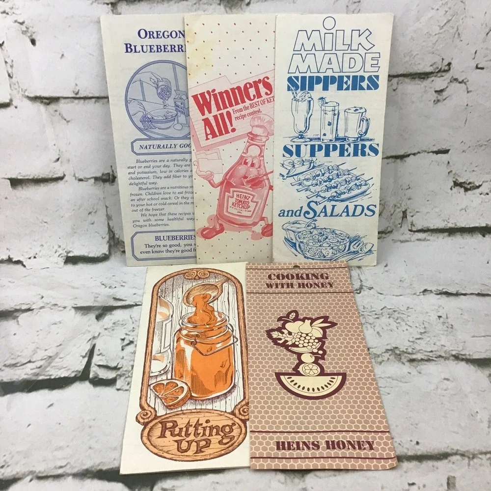 Vintage‎ Recipe Pamphlets Assorted Lot Of 5 Collectible Milk Honey Ketchup